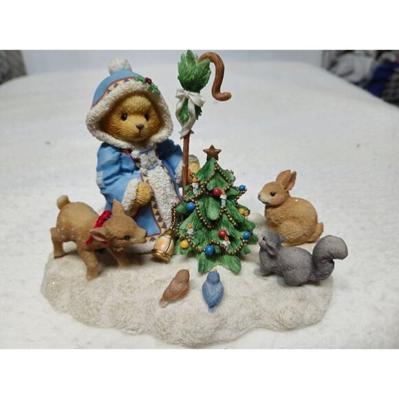 Cherished Teddies Olga Feel The Peace Hold The‎ Joy Share The Love Winter Bear - Picture 1 of 12